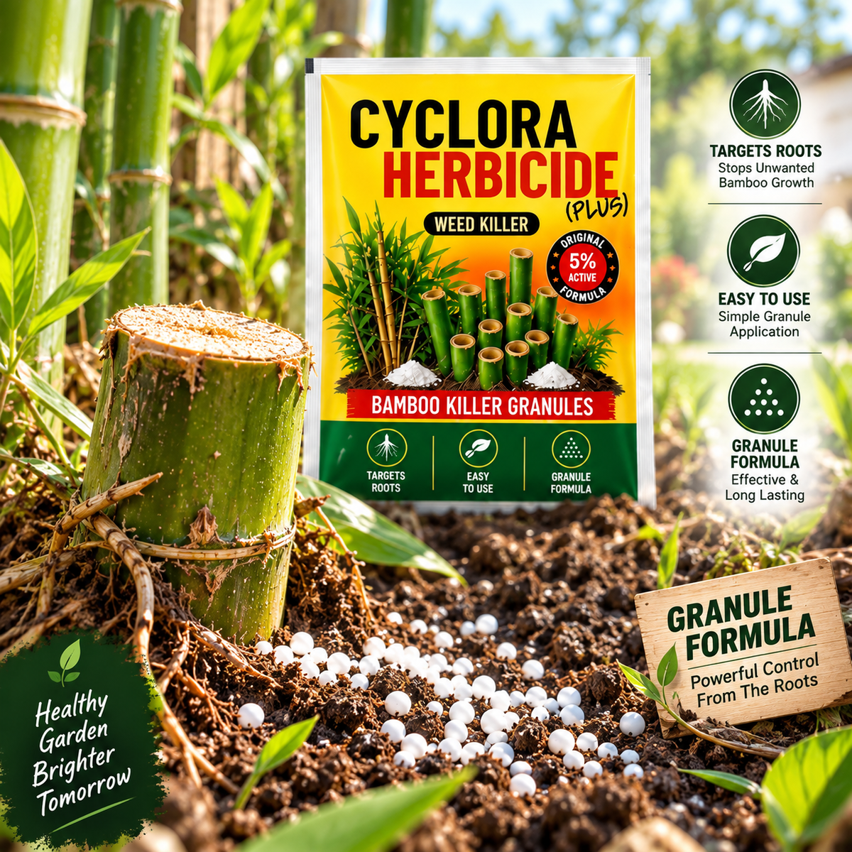 Cyclora Bamboo Killer Herbicide Granules – Pack of 2